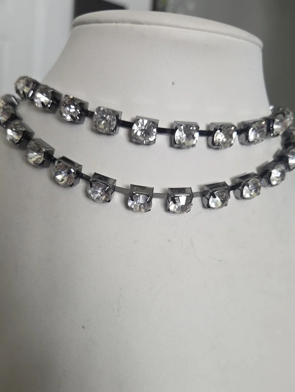 Paparazzi Gun Metsl Rhinestone Choker NWT